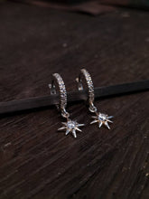 Charger l'image dans la galerie, Boucles "etoile zirconium"