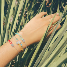 Charger l'image dans la galerie, Bracelet "Monstera bleu"